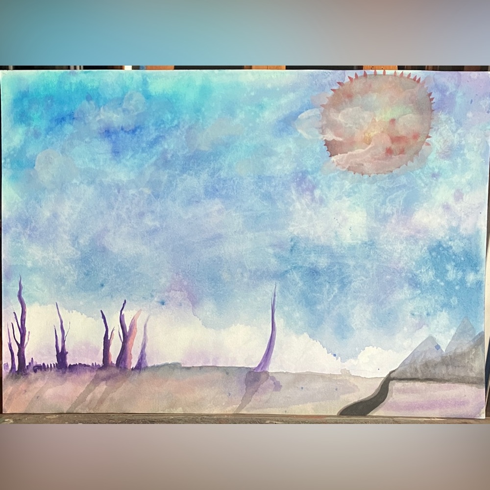 Watercolor Landscape (Original Art 14x20 Inches)